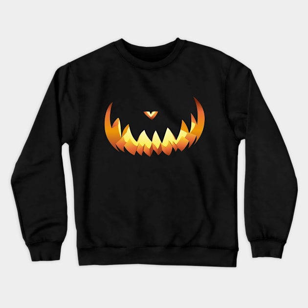 Kürbismund für Halloween 5 Crewneck Sweatshirt by pASob